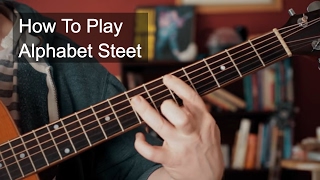 Alphabet Street Prince Guitar Tutorial [upl. by Biebel]