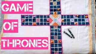 DIY OF PACHISI  CHAUPAR INDOOR GAMES HOW TO MAKE CHAUPAD AT HOME  HOW TO PLAY PACHISI GAME [upl. by Lucio878]