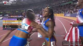 Womens 4x100m relay final at 2023 World Championships [upl. by Emlin]