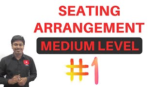 SEATING ARRANGEMENT SET1MEDIUM Level  Reasoning Ability  Common For all Entrance Exams [upl. by Sellma]