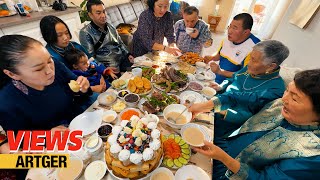 Buryat New Year Feast  Sagalgan Food How Buryats live in Russia  Views [upl. by Anita721]