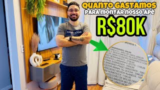 INVESTIMOS TUDO ISSO NO NOSSO APARTAMENTO DE 41m2  MONTAMOS DO NOSSO JEITO [upl. by Anirb]