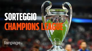 Sorteggio Champions League dove vederlo e le possibili avversarie di Juve Napoli Inter e Atalanta [upl. by Walling]