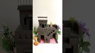 Beautiful miniature clay house 🏠  shorts clayhouse viralvideo [upl. by Aiseneg738]