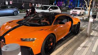 Super Cars in Miami  Brickell Bugatti Lamborghini Ferrari McLaren Corvette and more [upl. by Deloria]