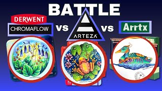 💥 LIVE BATTLE  CHROMAFLOW vs ARTEZA vs ARRTX  Quels crayons choisir pour nos coloriages [upl. by Kask]