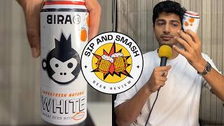 Daily Beer Review – Bira 91 White  500ml Can Chug amp Rating  47 ABV Indian Witbier [upl. by Inihor]