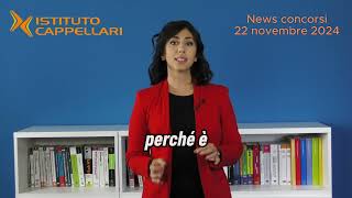 News concorsi 22 novembre 2024 [upl. by Loredo]