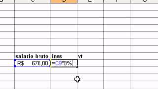 Aprenda Como Calcular o Salário no Excel [upl. by Kowtko]