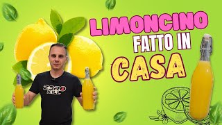 🍋 LIMONCINO  LIMONCELLO 🍋 fatto in casa RICETTA FACILE [upl. by Euqinobe908]