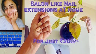 Nail Extensions At Home less than ₹300  Press On Nail Extensions  Janani Ashokkumar [upl. by Saoj]