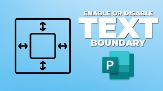 How to Enable or Disable Text Boundary in Microsoft Publisher [upl. by Barrington]