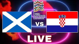 Scotland vs Croatia  UEFA Nations League 2425  Video Game Simulation [upl. by Aneerbas625]