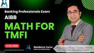 Banking Diploma Exam  AIBB  Math Solution For TMFI [upl. by Hannazus]