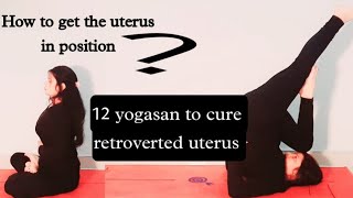 yogasan to cure retroverted uterus How to get uterus in position [upl. by Nagard]