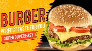 Juicy patty burger🍔 burger recipe at home😍 burger recipe 🪝tikki burgerIjazAnsariFoodSecrets [upl. by Free]