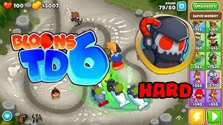 BTD6 STREAMBED on HARD NO Powers or Double Cash [upl. by Freiman]