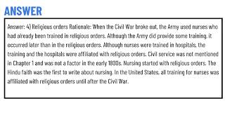 In the United States the first programs for training nurses were affiliated with [upl. by Aicile356]