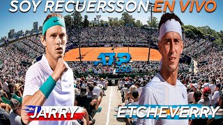 Nicolás Jarry vs Tomas Etcheverry Reaccionando en vivo ATP 250 de Buenos Aires [upl. by Luis]