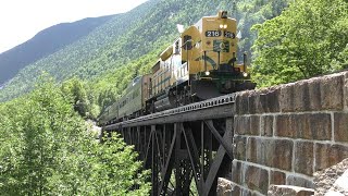 The Mountaineer Conway to Crawford Notch  Conway Scenic Railroad 2020 [upl. by Alrak917]