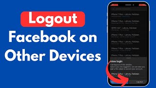 How to Logout Facebook on Other Devices Updated [upl. by Sitruk]