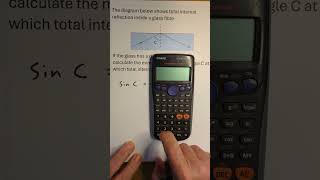 btec applied science unit 1 physics critical angle question shorts [upl. by Mensch]