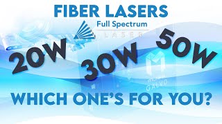 Fiber Laser Power Comparison 20W vs 30W vs 50W [upl. by Darrey]