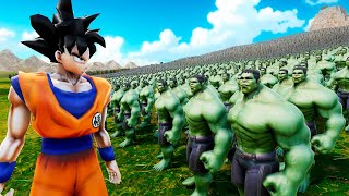 1 GOKU VS 1000000 DE HULKS  ULTIMATE EPIC BATTLE SIMULATOR 2 [upl. by Haila585]