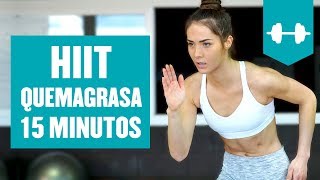 Rutina HIIT para adelgazar 15 minutos en Casa  HIIT Quema Grasa [upl. by Aryamoy714]