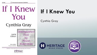 If I Knew You Cynthia Gray [upl. by Philbert]