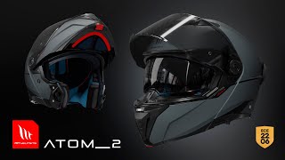 MT Helmets  Atom 2 SV  Modular helmet  2206 State of the Art [upl. by Adnorat]