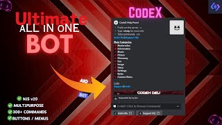 Ultimate All In One Discord Bot  Without Coding 2024  100 Working  Free [upl. by Naellij787]