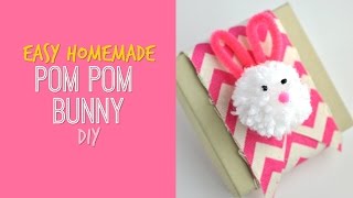 Easy Homemade Pom Pom Bunnies [upl. by Jet]