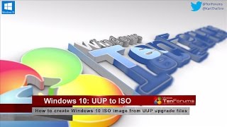 Windows 10 UUP to ISO  Create ISO image from upgrade files [upl. by Marolda562]