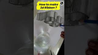 How To Make A 3D Ribbon 🤔 Shorts PWShorts [upl. by Yddor]