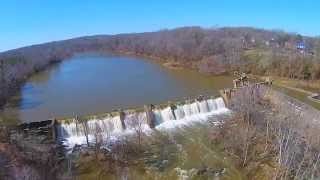 Deep River Dam at Franklinville NC Phantom 2 Vision Plus [upl. by Elolcin]