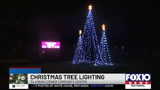 Christmas tree lighting held in Tillmans Corner [upl. by Swinton849]