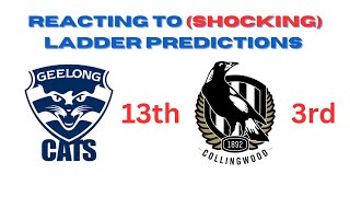 REACTING to my SHOCKING 2024 AFL Ladder Predictions [upl. by Ahsinra]