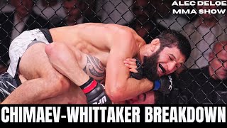 Khamzat Chimaev vs Robert Whittaker BREAKDOWN  A Detailed Look at the 1st Round Finish [upl. by Brigg967]