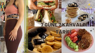 KAHVALTIVLOG🍳64kg58kg TÜM HAFTA İÇİN 7 SAĞLIKLI VE KOLAY KAHVALTI TARİFİ DERLEMESİ🍅🥒🥪🥑 [upl. by Ahsea]