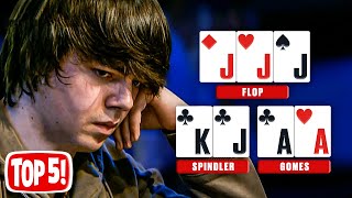 Top 5 Most EPIC Poker Hands You Must Have Seen ♠️ PokerStars [upl. by Amsden]