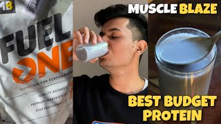 Fuel One Whey Protein Review  MuscleBlaze [upl. by Ninette]