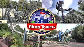 ALTON TOWERS  THEME PARK AND RESORT UK 4K [upl. by Lenoyl408]