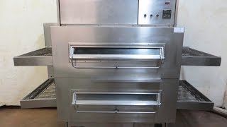 Middleby Marshall PS360 Double Stack Natural Gas Conveyor Pizza Ovens [upl. by Barnum]