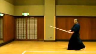 Kendo Footwork Fumikiri Fumikomi Hikitsuke [upl. by Alaet628]