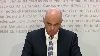 29112023  Bundespräsident Alain Berset zur Teilrevision des Epidemiengesetzes [upl. by Kilby993]