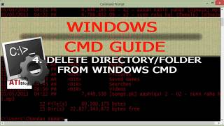 Force delete non empty folders in Windows CMD [upl. by Aicsile]