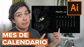 Cómo diseñar un calendario en Illustrator [upl. by Aerdnu888]