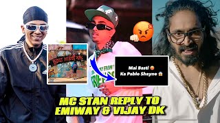 Mc stan Reply To Emiway bantai amp Vijay Dk 😡 Mc stan new song  Tujhya Aaichi Gaa  mc stan Reaction [upl. by Merle]