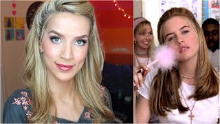 HAIR TUTORIAL Easy Half Up Clueless Inspired  LeighAnnSays [upl. by Ahsikam]